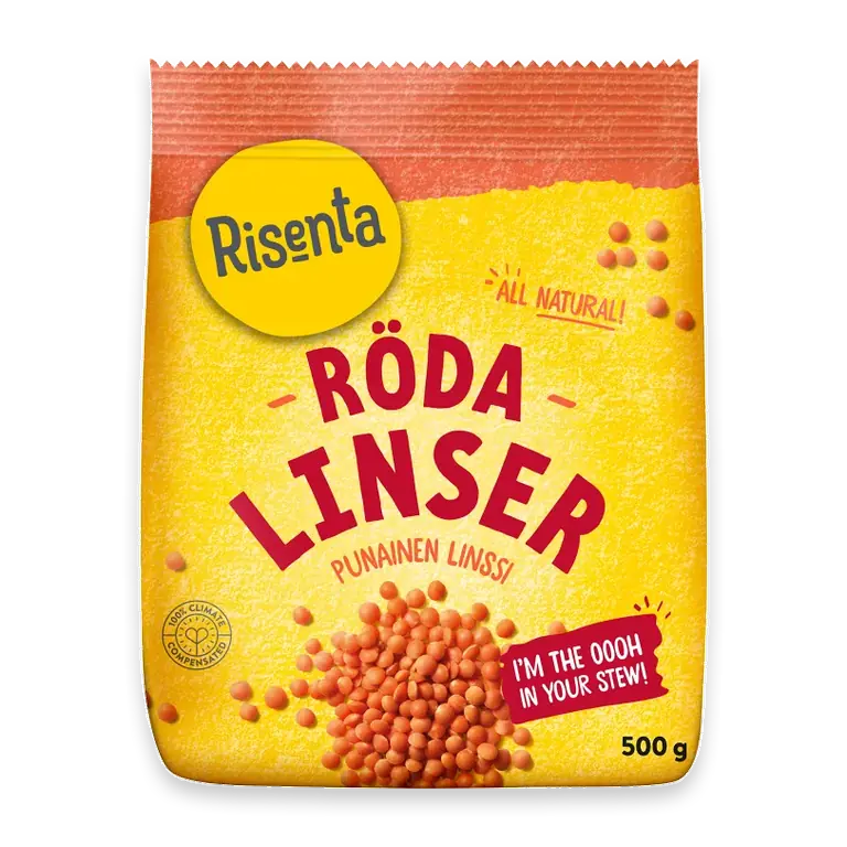 Röda linser 500g