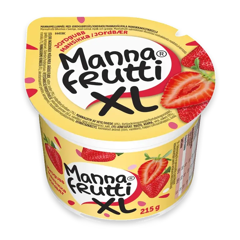 Mellanmål XL Jordgubb 215g Mannafrutti