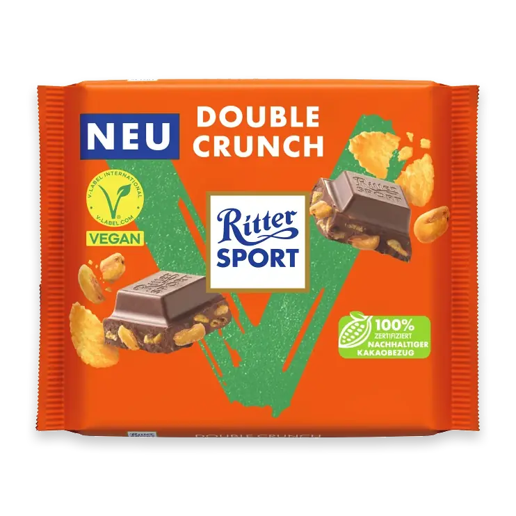 Chokladkaka Vegan Double crunch 100g