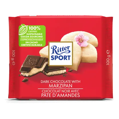 Dark Chocolate Bar Marzipan 100 g