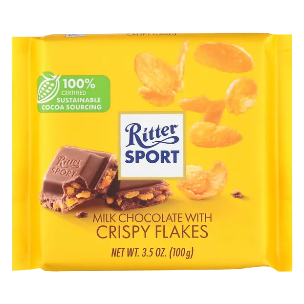 Milk Chocolate Candy Bar with Cornflakes