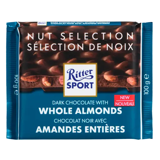 Dark Chocolate With Whole Almonds 100 g