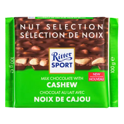Milk Chocolate Bar With Cashews 100 g