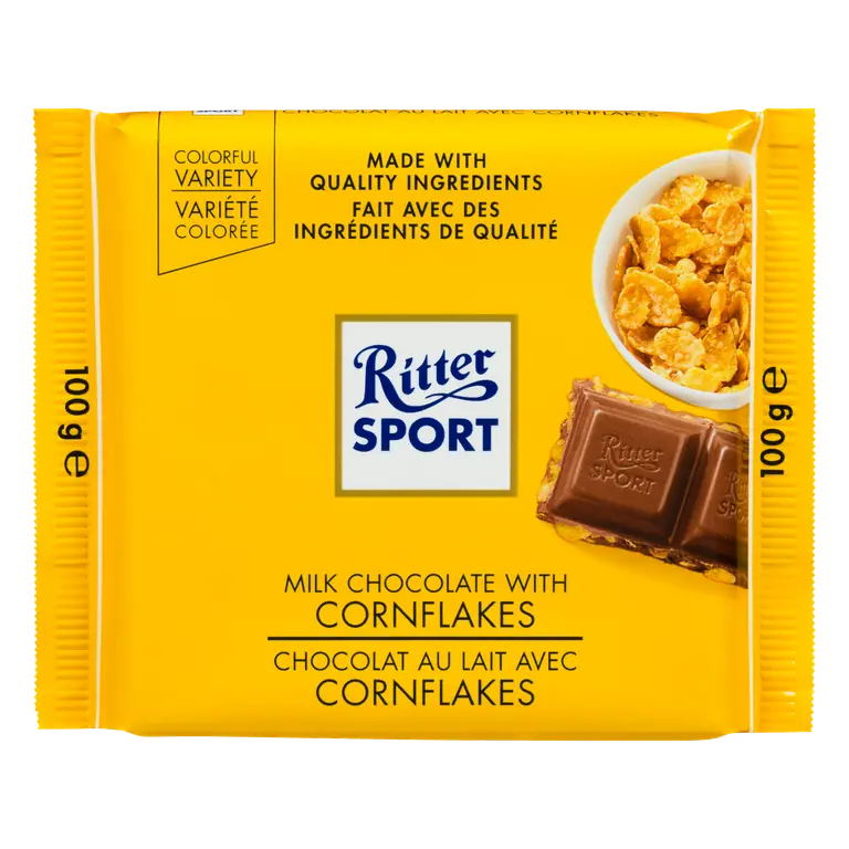 Milk Chocolate Bar With Cornflakes 100 g