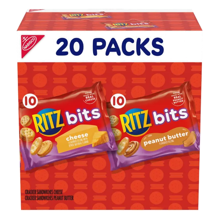Bits Cheese and RITZ Bits Peanut Butter Sandwich Crackers Variety Pack
