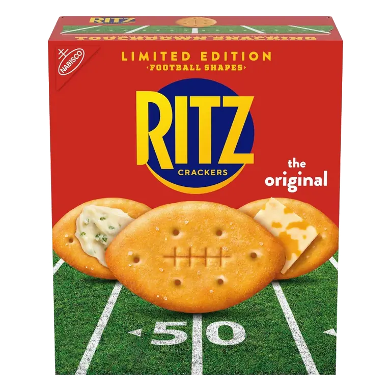 RITZ Football Shapes Crackers, 12.3oz: Naturally Flavored