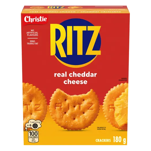 Real Crackers Cheddar Cheese 180 g