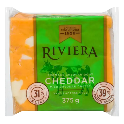 Lactose-Free Block Cheddar Cheese Marble 375 g
