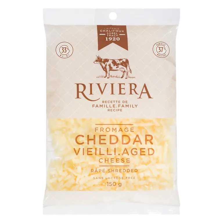 Lactose-Free Shredded Aged Cheddar Cheese 150 g