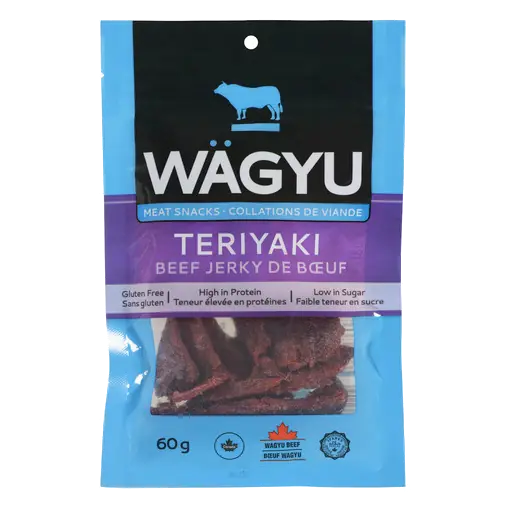 Riz Brands Wagyu Meat Snacks Jerky Teriyaki Beef 60 g