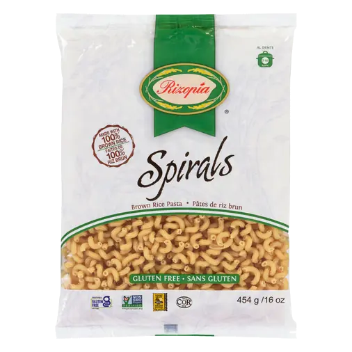 Pasta Brown Rice Spirals 454 g