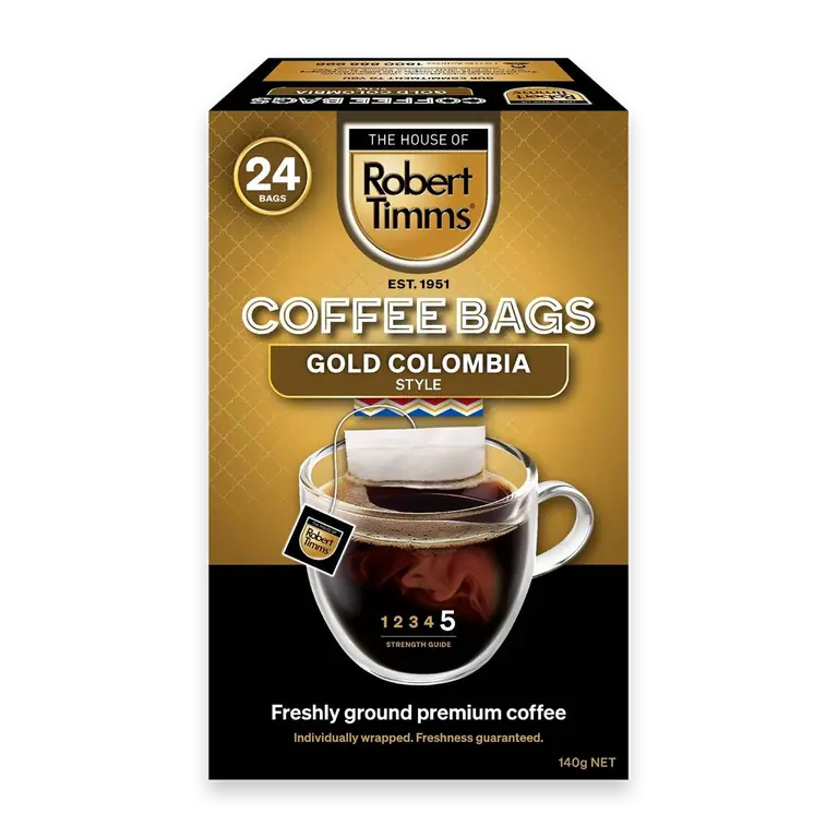 Coffee Bags Gold Colombia Style