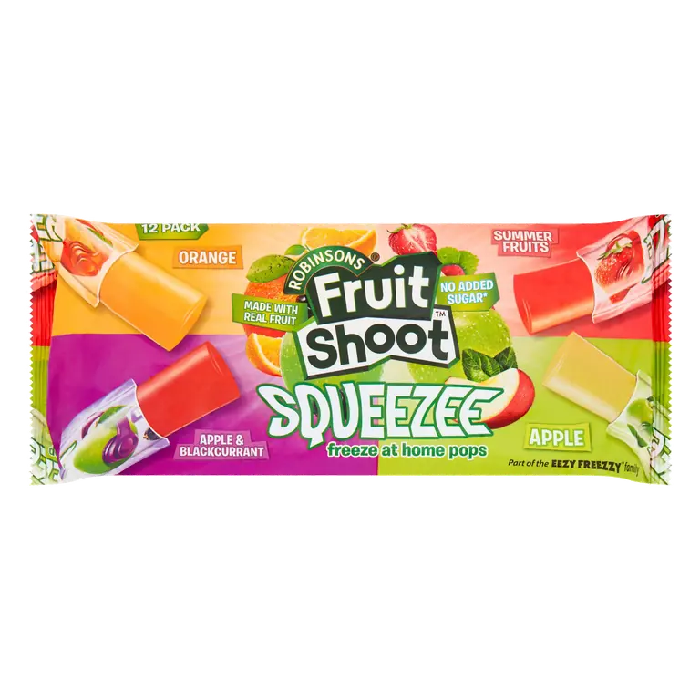 Robinsons Fruit Shoot Squeezee Freeze at Home Pops 12 x 45ml (540ml)