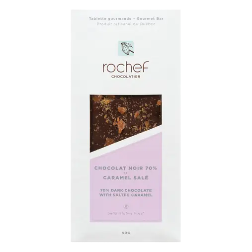 Chocolatier Gluten-Free Dark Chocolate With Salted Caramel 50 g