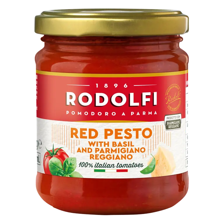 Rodolfi Red Pesto with Parmigiano Reggiano 190g