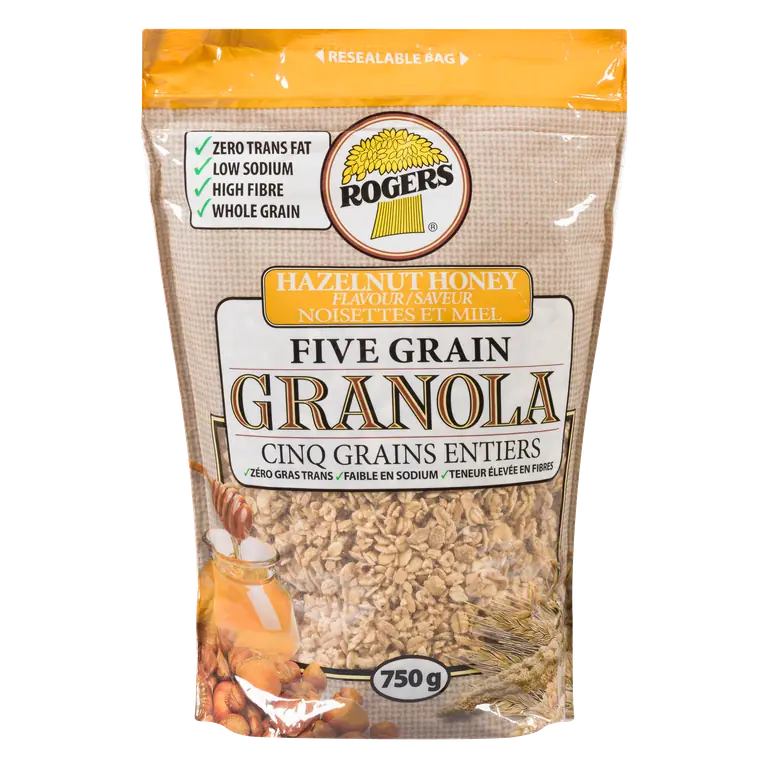 5 Grain Granola Hazelnut Honey 750 g