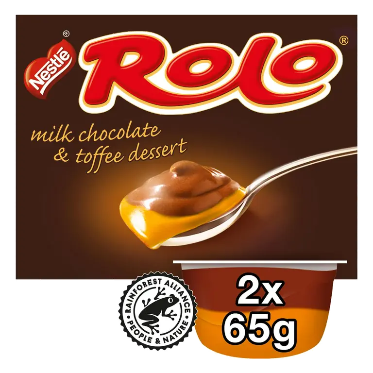 Delicious Milk Chocolate & Toffee Dessert 2 x 65g