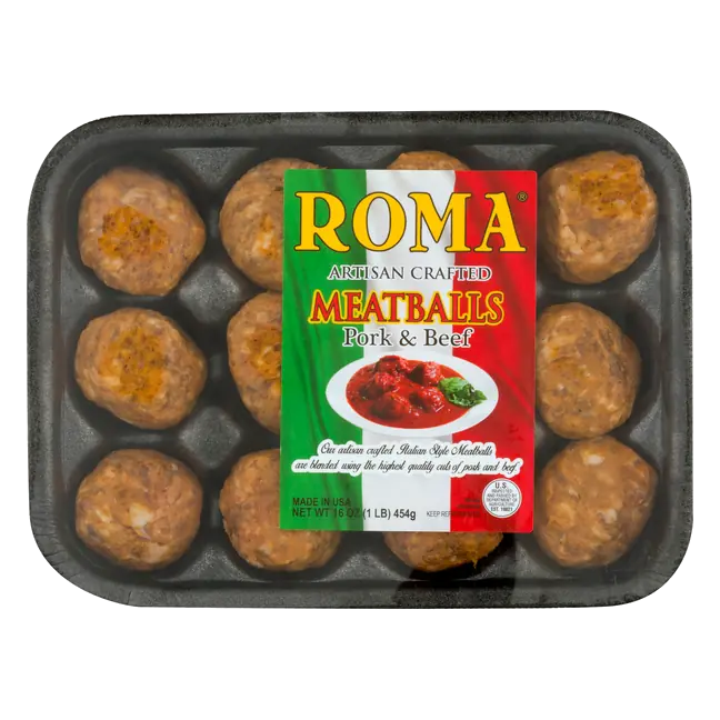 Artisan Crafted Pork & Beef Meatballs - 12 ct Fresh