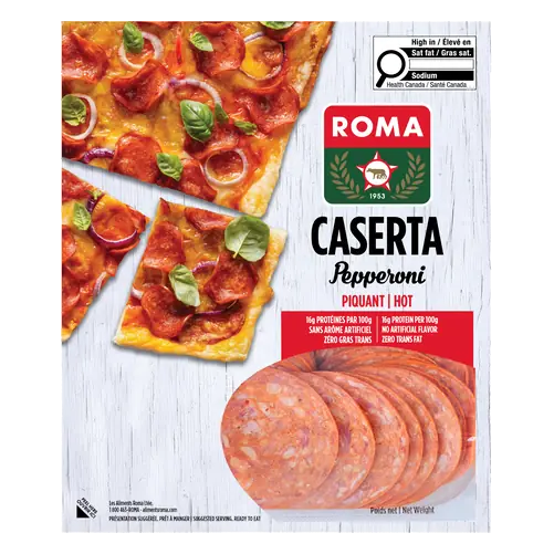 Caserta Sliced Pepperoni Spicy 375 g