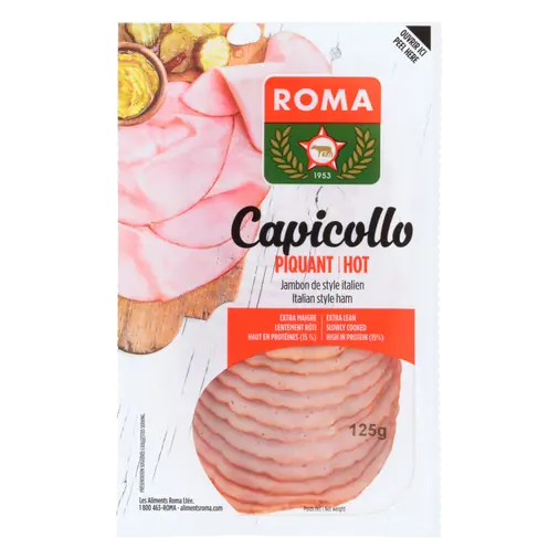 Flat Hot Sliced Capicolli 125 g