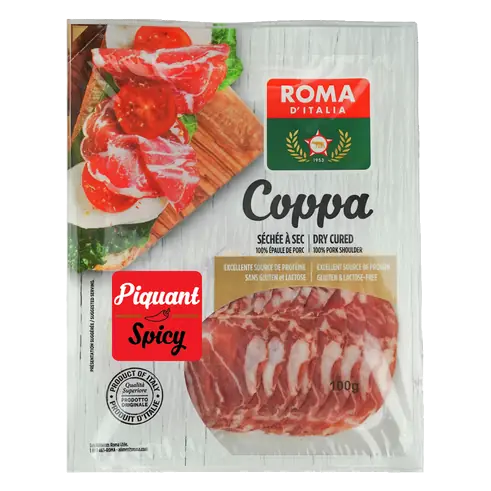 Sliced Coppa Hot 100 g