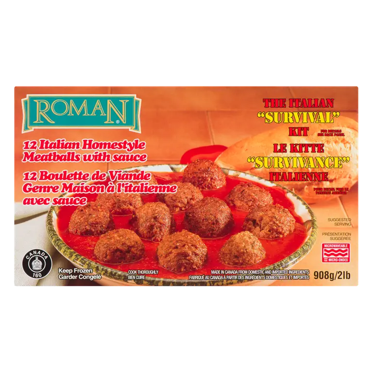 Frozen Italian Meatball With Sauce 908 g