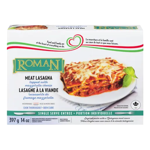Frozen Meat Lasagna With Mozzarella Cheese 397 g