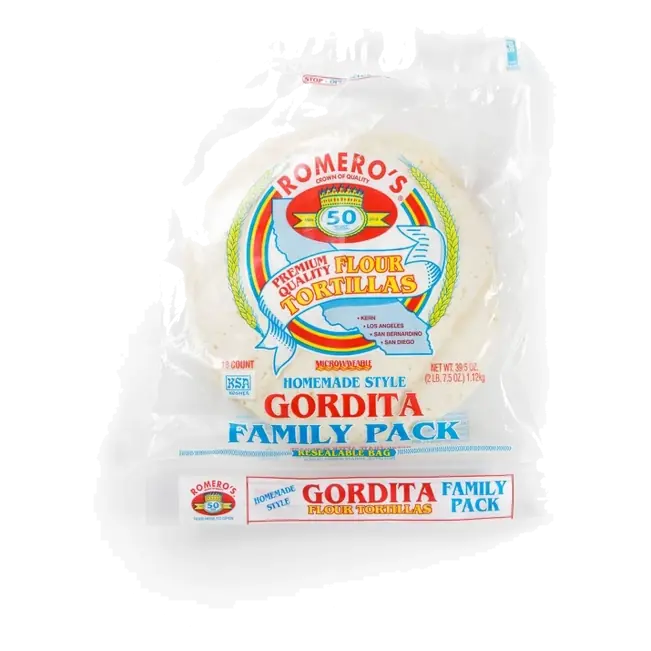 Romero's Homemade Style Gordita Flour Tortillas, 18ct / 39.5oz