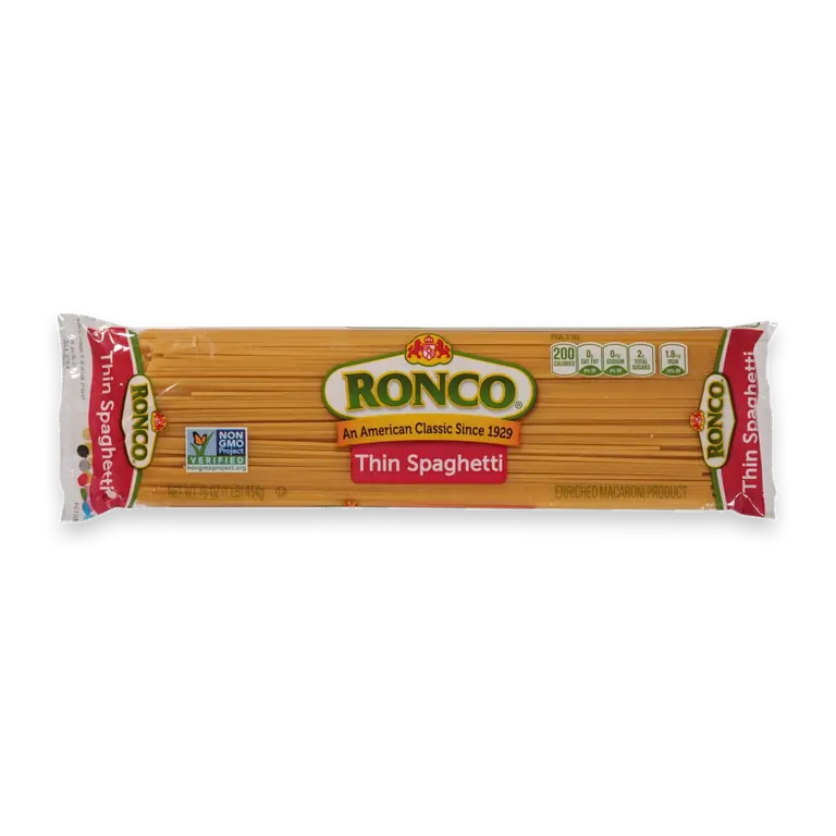 Thin Spaghetti Pasta Noodles 16 Ounces