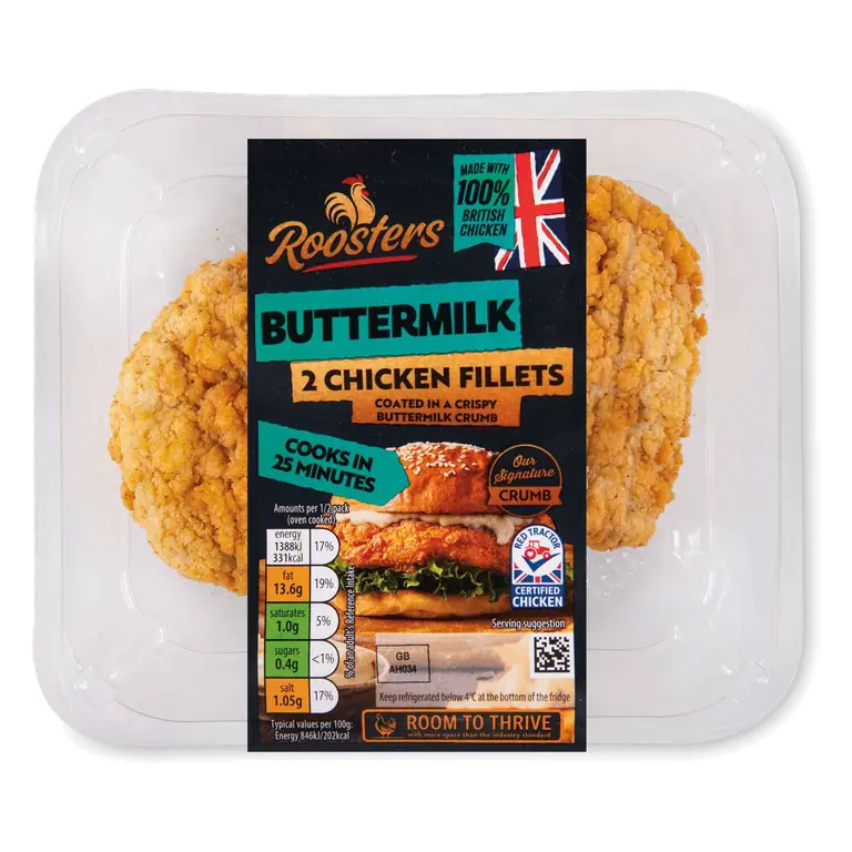 Buttermilk Chicken Fillets 2 Pack