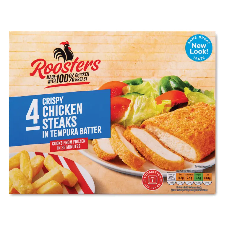 Crispy Chicken Steaks in Batter 4 Pack
