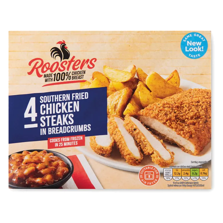 Southern Fried Chicken Steaks in Breadcrumbs 4 Pack