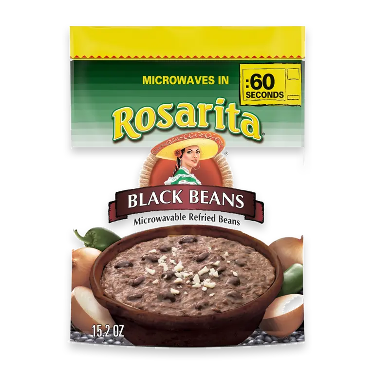 Black Beans, Microwavable Refried Beans