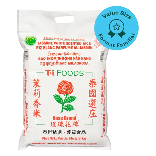 White Rice Jasmine Scent Value Size 8 kg