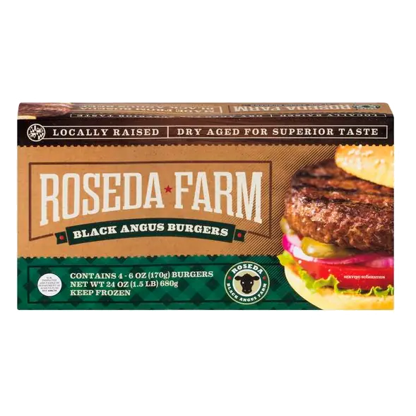 Dry-Aged Black Angus Beef Steakburgers Local - 4 ct Frozen