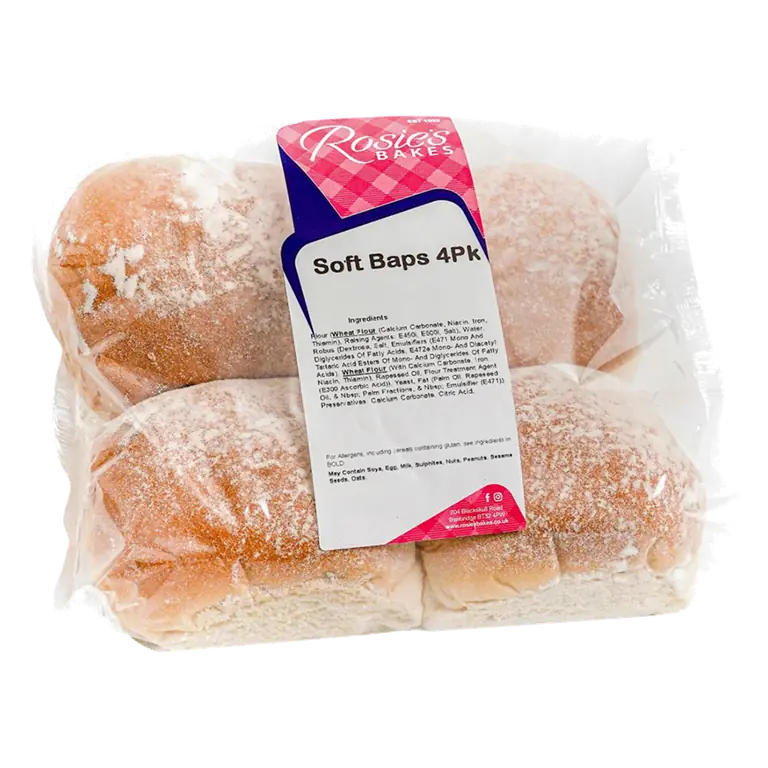 Rosie's Bakes 4 Soft Baps 266g
