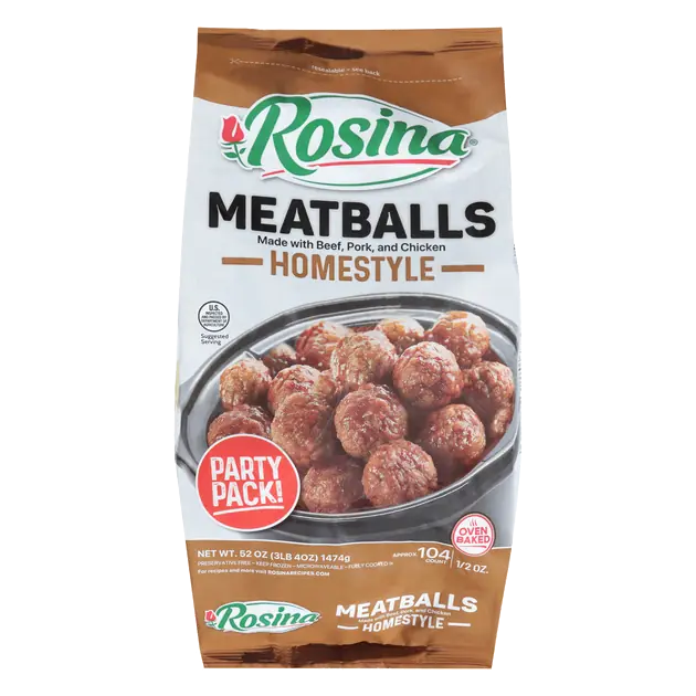 Rosina Homestyle Meatballs Party Pack
