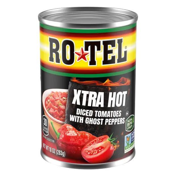 Xtra Hot Diced Tomatoes with Ghost Peppers