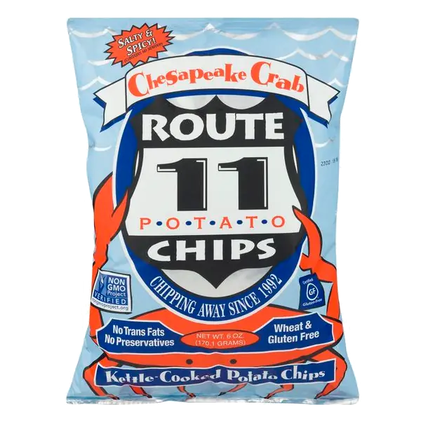 Route 11 Wheat & Gluten Free Chesapeake Crab Kettle Cooked Potato Chips