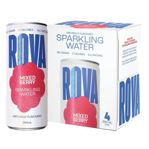 Sparkling Water Mixed Berry Cans 4x250ml