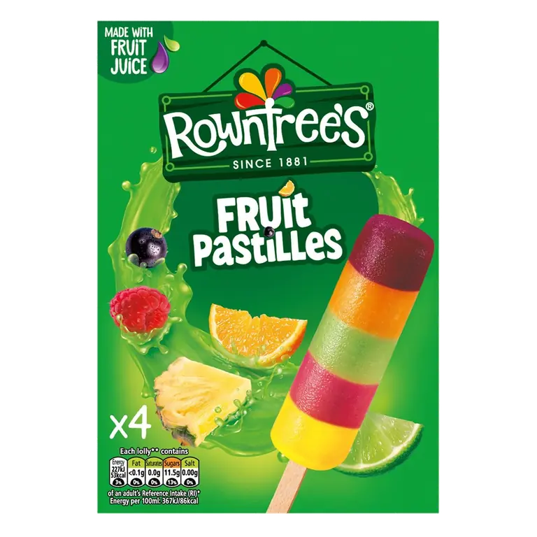 Fruit Pastilles Lollies 4 Pack