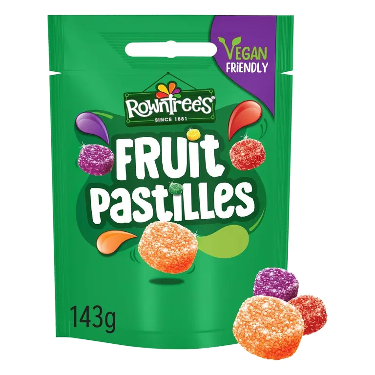 Fruit Pastilles Vegan Friendly Sweets Sharing Bag 143g