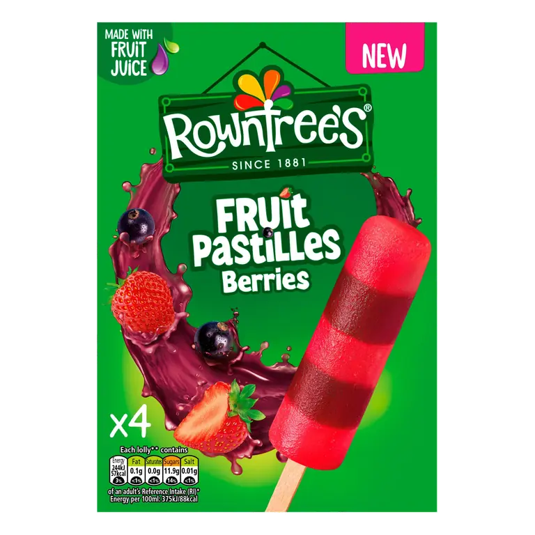Rowntree's Fruit Pastilles Berries 260ml (4 x 65ml)