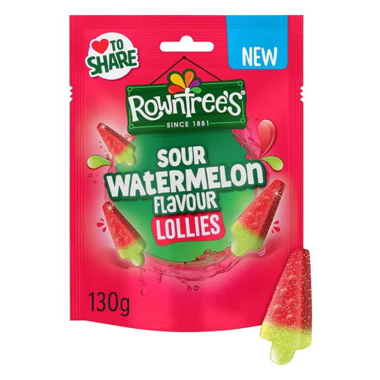 Sour Watermelon Lollies Pouch