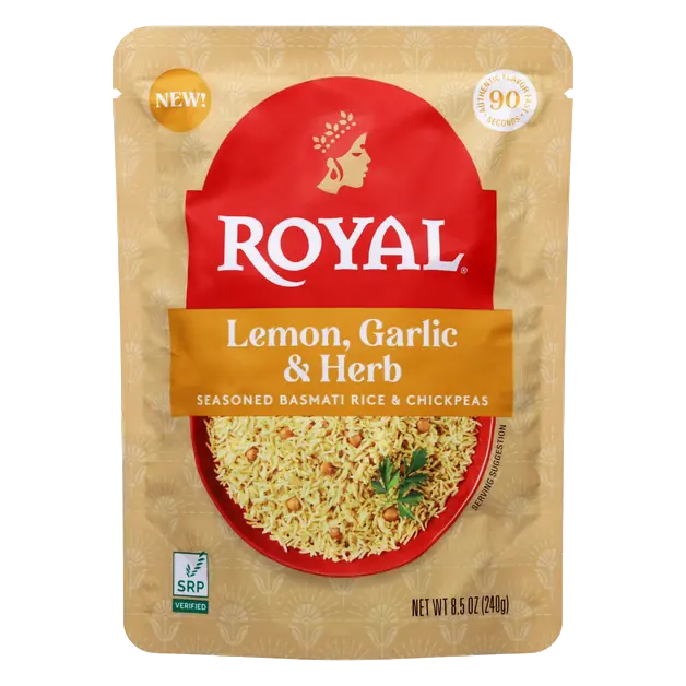 90 Second Lemon Garlic & Herb Seasoned Basmati Rice & Chickpeas