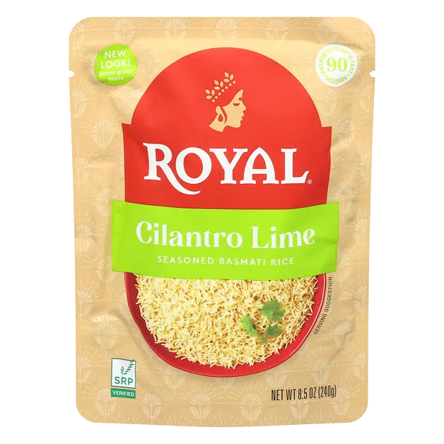 90 Second Microwave Cilantro Lime Seasoned Basmati Rice