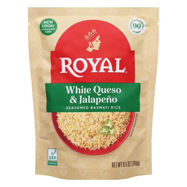 90 Second Microwave White Queso & Jalapeno Seasoned Basmati Rice