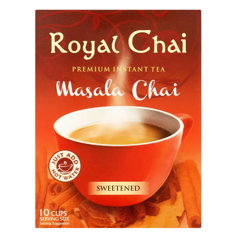 Royal Chai Premium Instant Tea Masala Chai Sweetened 220g