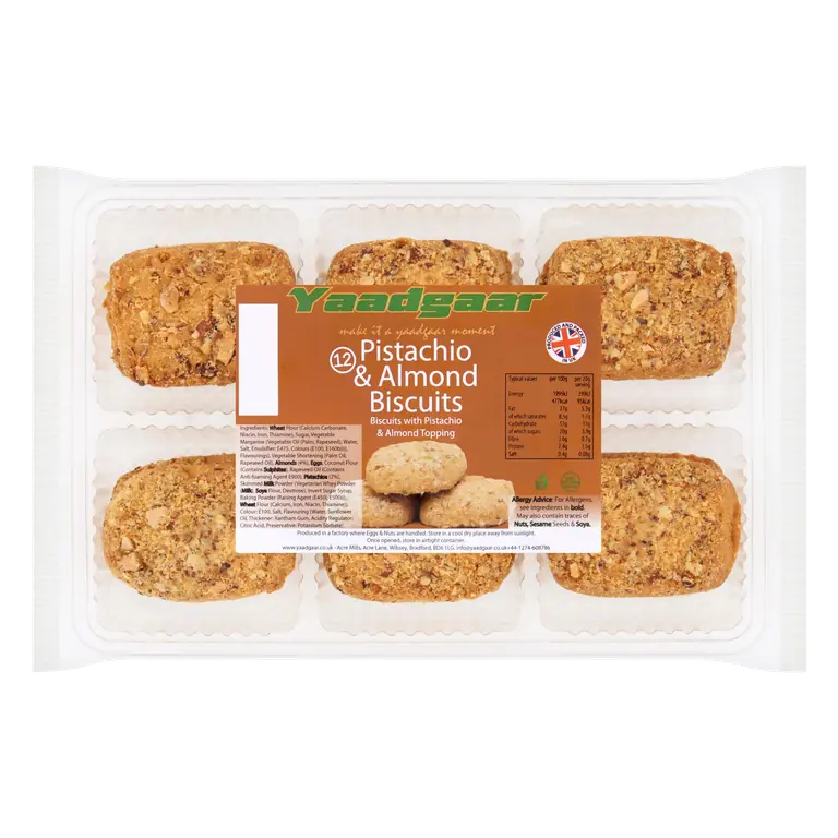 Yaadgaar 12 Pistachio & Almond Biscuits