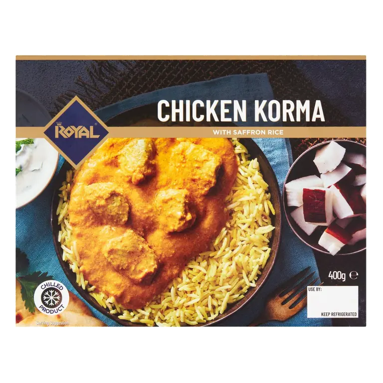 Chicken Korma with Saffron Rice Halal 400g
